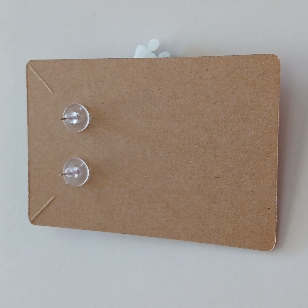 Festive UFO Earrings with Santa Hats - Picture 4 of 4